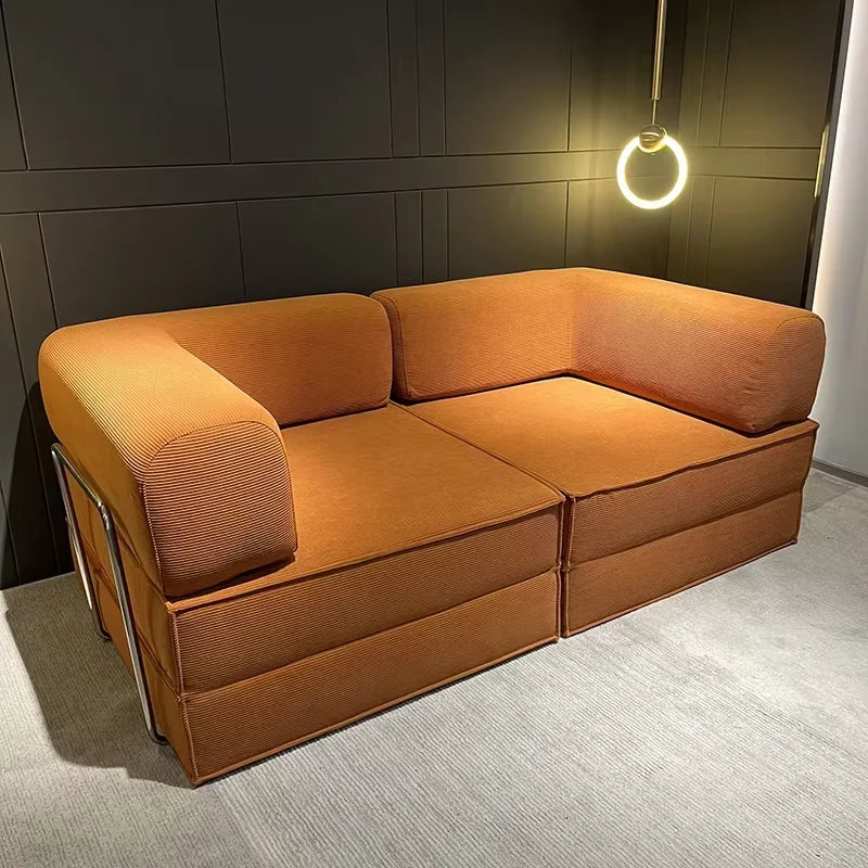 2026 New EU Warehouse Vacuum Compression Sofa 205*100*70cm Sofa Bed Corduroy Jacket Removable Placement 5-7 Days Delivery