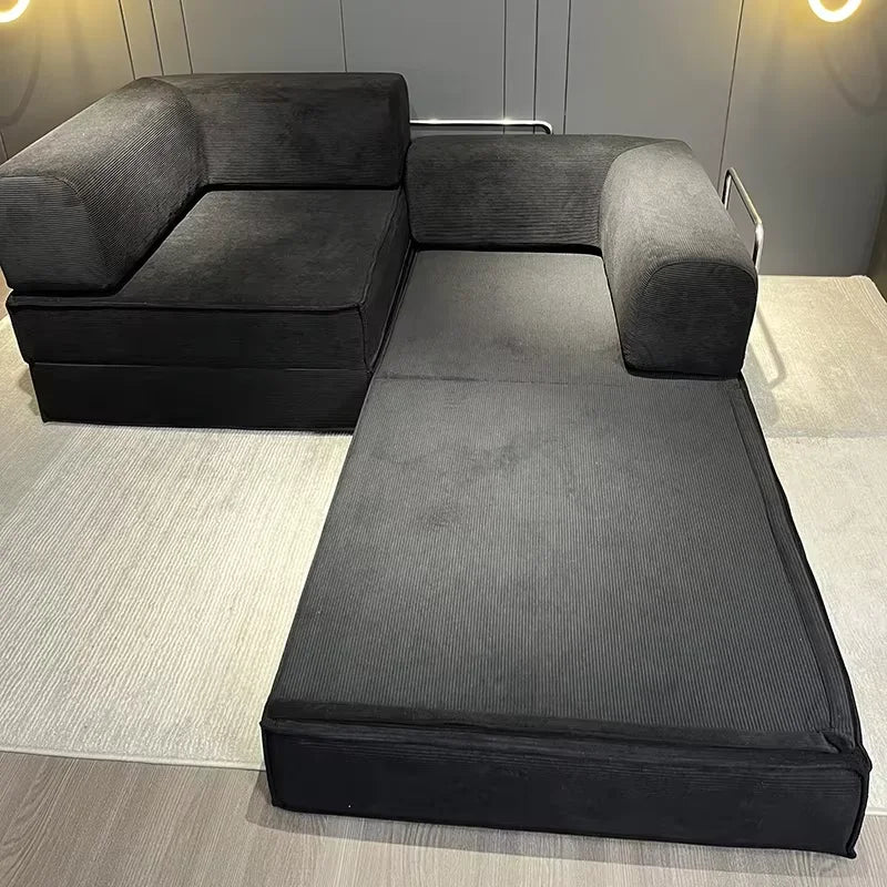 2026 New EU Warehouse Vacuum Compression Sofa 205*100*70cm Sofa Bed Corduroy Jacket Removable Placement 5-7 Days Delivery