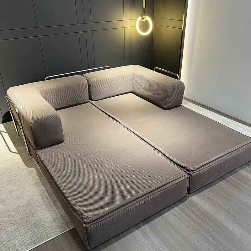 2026 New EU Warehouse Vacuum Compression Sofa 205*100*70cm Sofa Bed Corduroy Jacket Removable Placement 5-7 Days Delivery