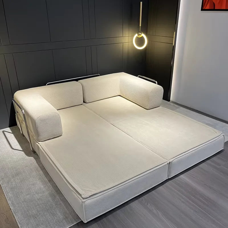 2026 New EU Warehouse Vacuum Compression Sofa 205*100*70cm Sofa Bed Corduroy Jacket Removable Placement 5-7 Days Delivery