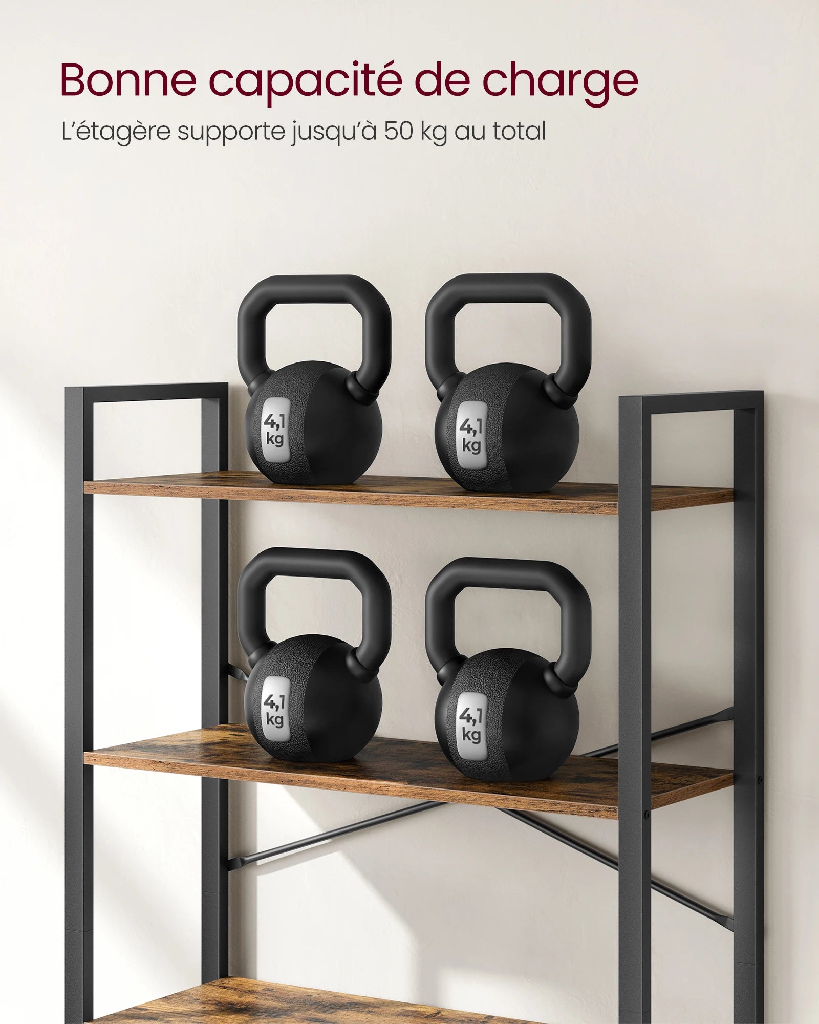 VASAGLE 6-Tier Bookshelf, Bookcase, Shelving Unit, for Office, Study, Living Room, Bedroom, 30 x 80 x 186 cm, Industrial