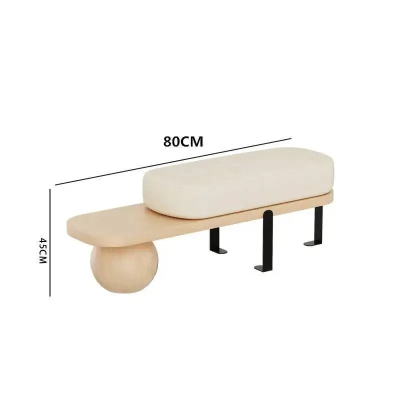 Room Entrance Home Shoe Creative Living Furniture Ottomans Door Solid Change Stool Wood Modern Bench Bedroom Bedside Pouf Stools