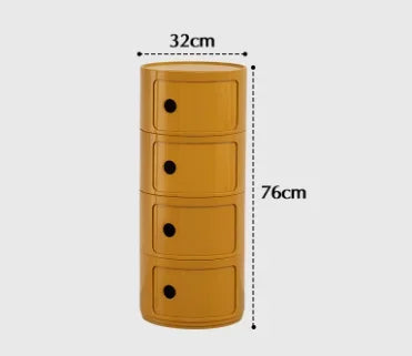 Living Room Sofa Side Bedside Cabinet Stand Round Storage Creative Night Tables Plastic Comodas Mueble Dormitorio Furniture