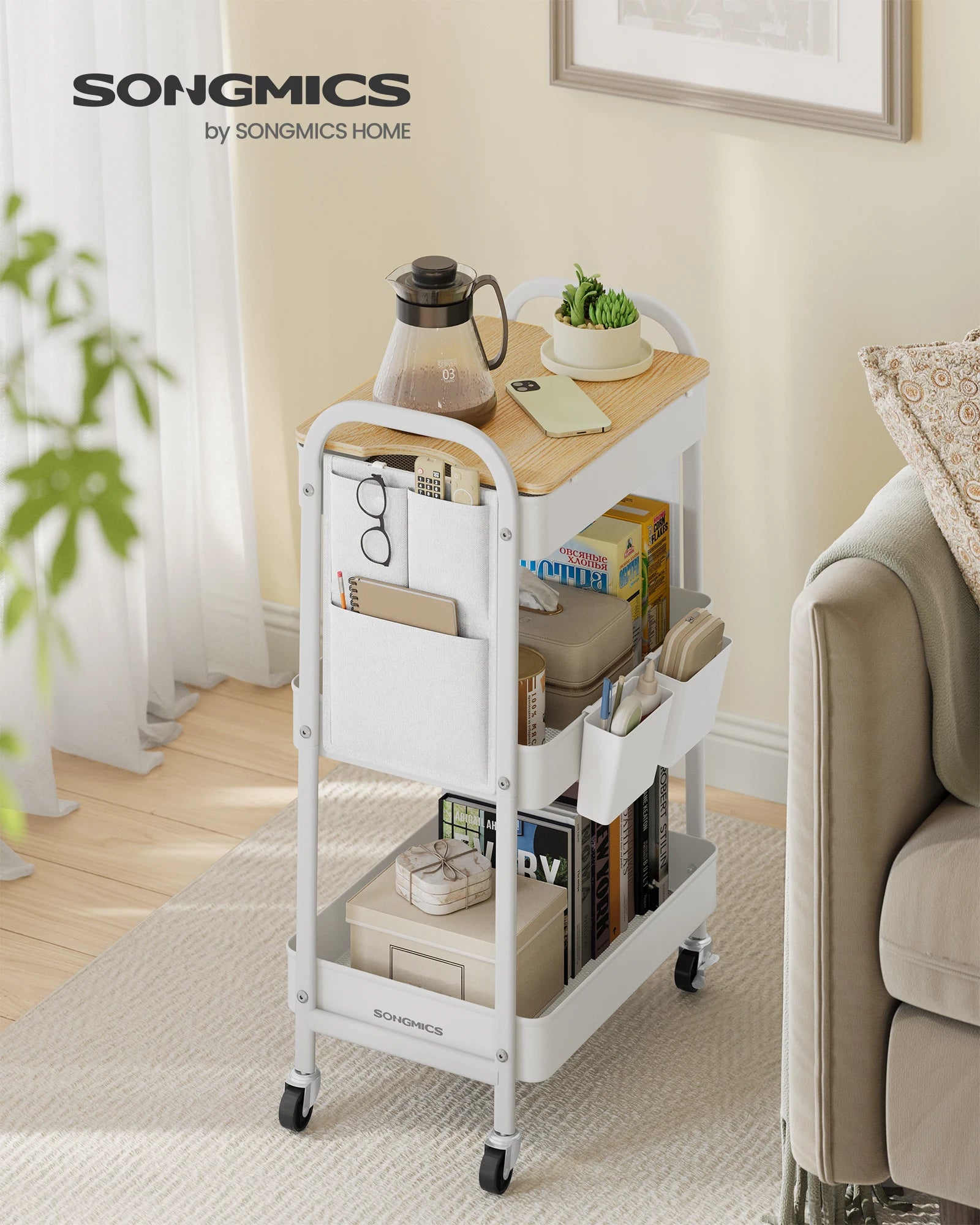 SONGMICS office kitchen Cart living room