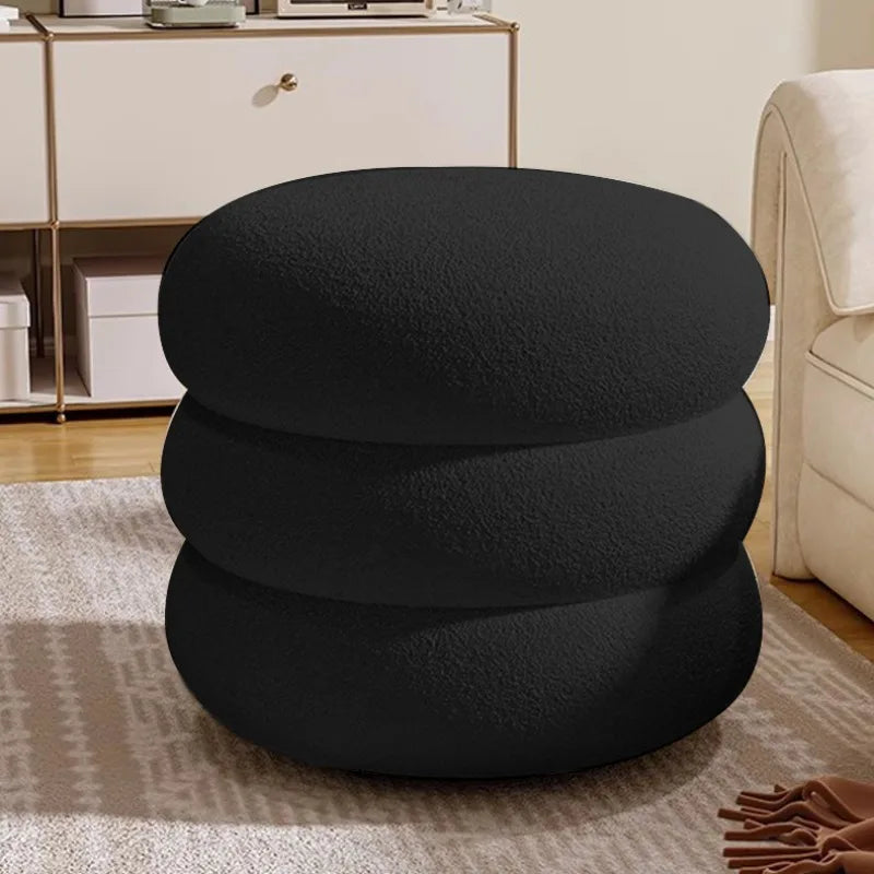 Living Room Stools Bedroom Dressing Table Round Stool Nordic Entrance Hall Ottomans Modern Simple Home Decoration Furniture