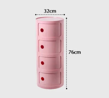 Living Room Sofa Side Bedside Cabinet Stand Round Storage Creative Night Tables Plastic Comodas Mueble Dormitorio Furniture
