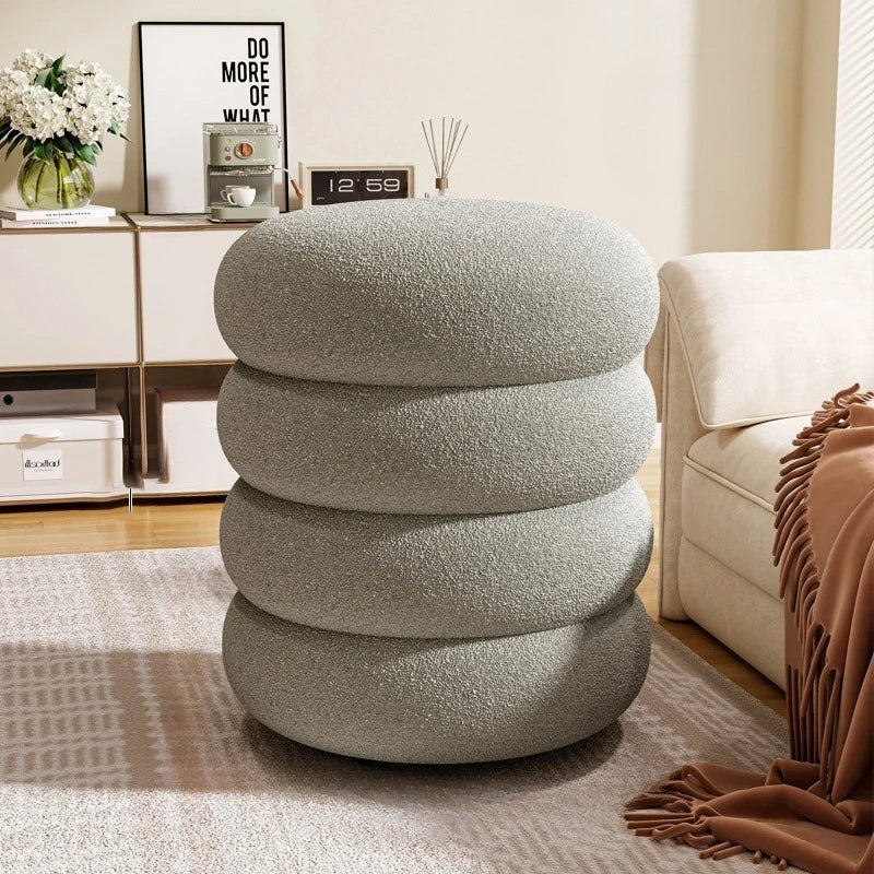 Living Room Stools Bedroom Dressing Table Round Stool Nordic Entrance Hall Ottomans Modern Simple Home Decoration Furniture