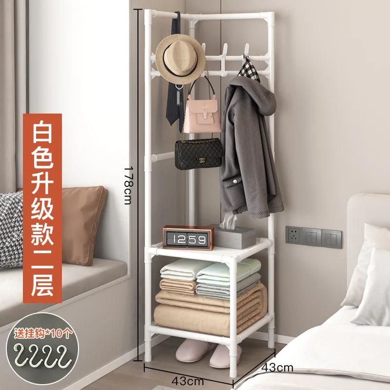 Wall corner clothes rack, multi-layer assembly clothes rack, bedroom corner clothes rack, floor mounted storage rack