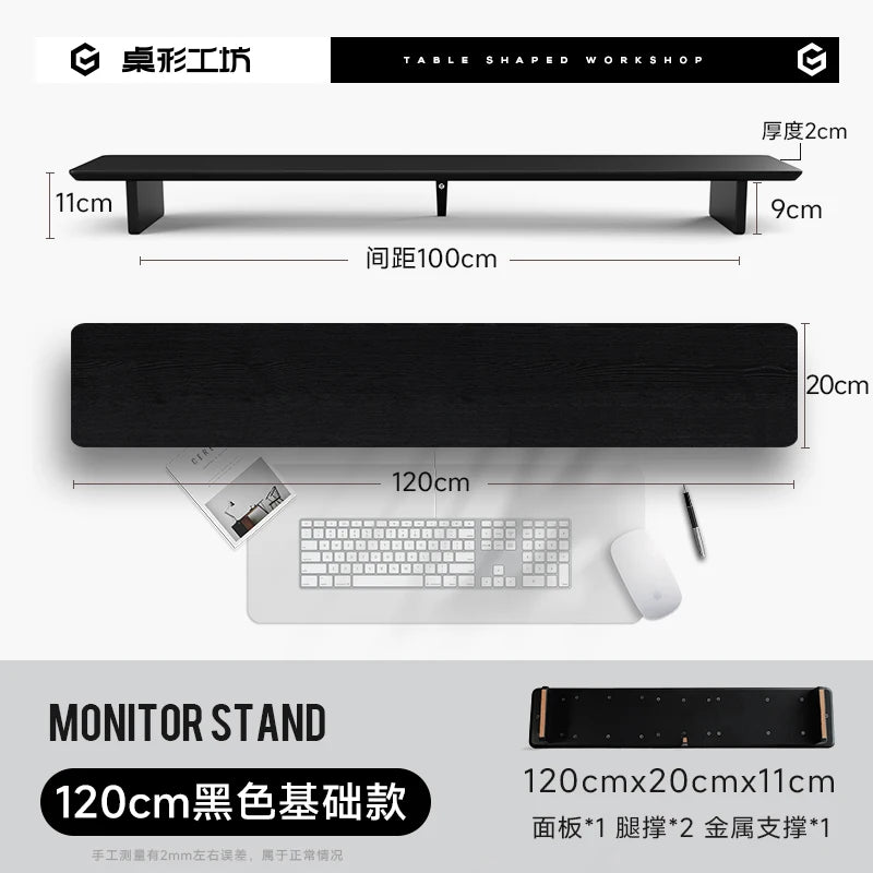 Z3 Modular Monitor Stand Premium Computer Riser for Ergonomic Workspace Modern Desk Organizer for Office Walnut/Black/White