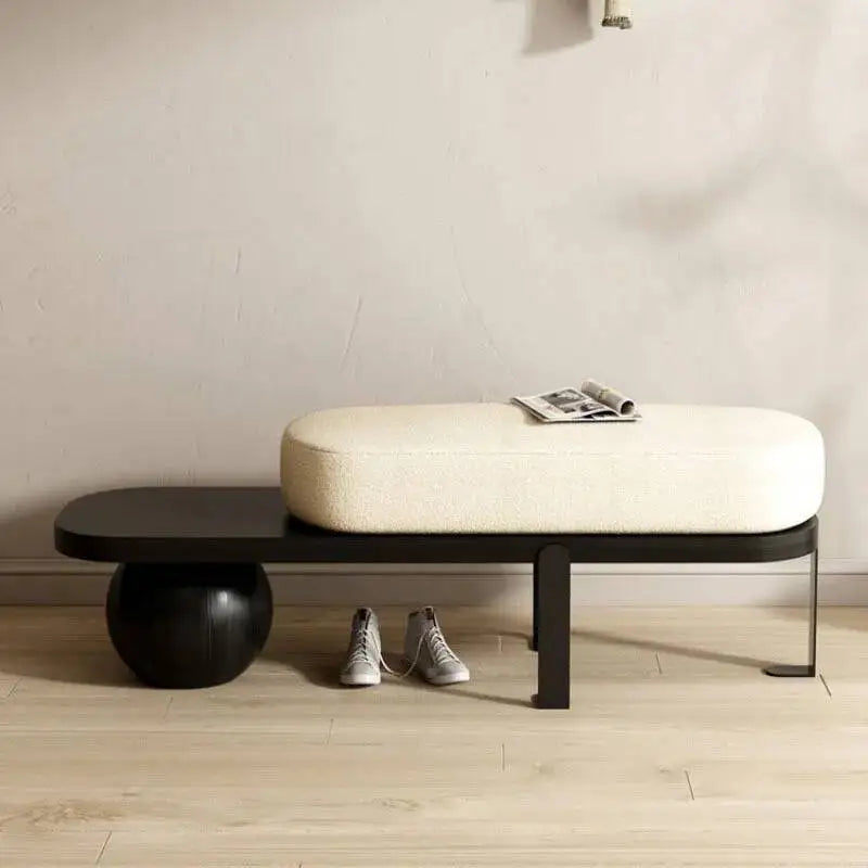 Room Entrance Home Shoe Creative Living Furniture Ottomans Door Solid Change Stool Wood Modern Bench Bedroom Bedside Pouf Stools