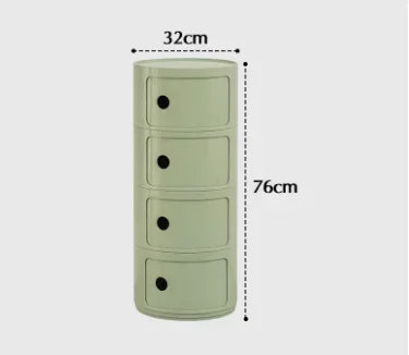 Living Room Sofa Side Bedside Cabinet Stand Round Storage Creative Night Tables Plastic Comodas Mueble Dormitorio Furniture