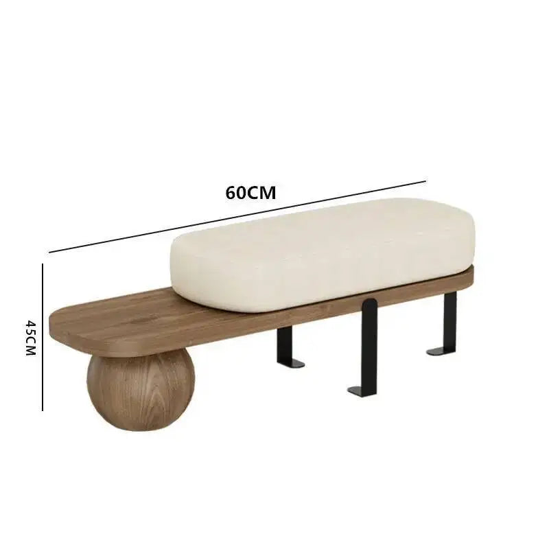 Room Entrance Home Shoe Creative Living Furniture Ottomans Door Solid Change Stool Wood Modern Bench Bedroom Bedside Pouf Stools