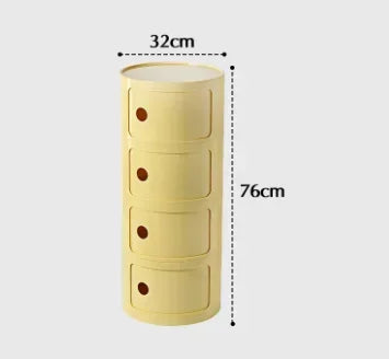 Living Room Sofa Side Bedside Cabinet Stand Round Storage Creative Night Tables Plastic Comodas Mueble Dormitorio Furniture