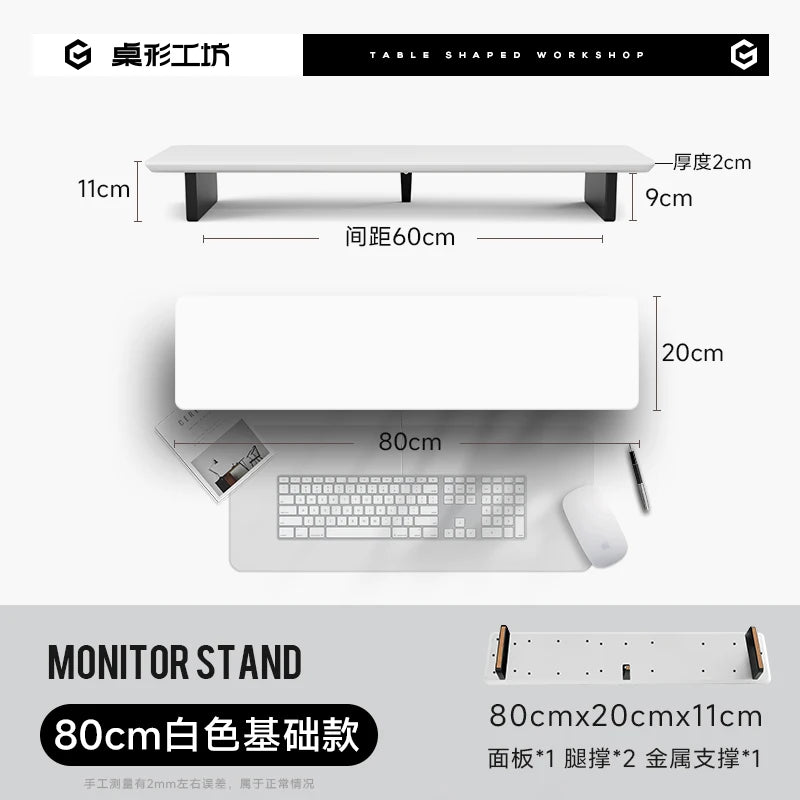 Z3 Modular Monitor Stand Premium Computer Riser for Ergonomic Workspace Modern Desk Organizer for Office Walnut/Black/White