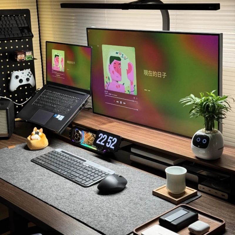 Z3 Modular Monitor Stand Premium Computer Riser for Ergonomic Workspace Modern Desk Organizer for Office Walnut/Black/White