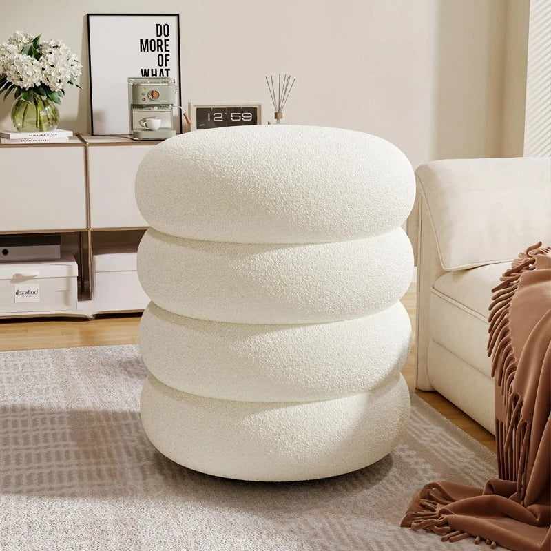 Living Room Stools Bedroom Dressing Table Round Stool Nordic Entrance Hall Ottomans Modern Simple Home Decoration Furniture