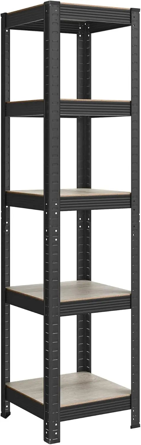 SONGMICS Shelving Unit, 37 x 37 x 150 cm, 400 kg Load Capacity (80 kg per Shelf), Industrial